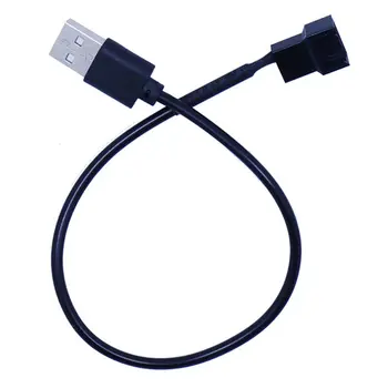 3pin/4pin Ventilator Pentru USB Cabluri de Adaptor 3/4Pin Calculator Ventilator PC Conector Cablu de Alimentare Adaptor de 5V 30cm Conecta Nou 