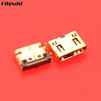 Cltgxdd placare cu Aur MINI 19 Pin HDMI de sex Feminin Conector HDMI 19Pins de sex Feminin Priza de Date Interfață 4 DIP Tip 