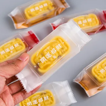 LBSISI Viața 100buc Anul Nou Chinezesc Ananas Nuga Sac Prăjitură cu Migdale Bomboane de Biscuiti Ambalare Cadou de Primăvară Fastival Decor 