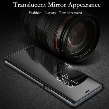Smart Mirror Flip Caz de Telefon Pentru Samsung Galaxy S8 S9 S10 Plus S10E S6 S7 Edge Clear View Cover Pentru Galaxy Note 3 4 5 8 9 Fundas 