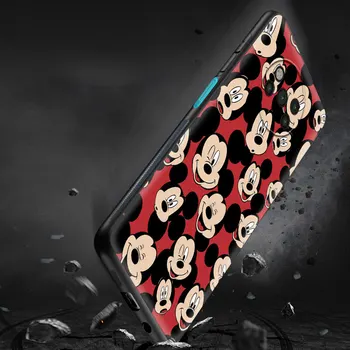 Drăguț Disney Mickey Mouse Caz de Lux Pentru Xiaomi Poco X3 NFC M3 Pro 5G Pocophone F1 F3 GT Acoperi Capa Neagra Moale Coque 