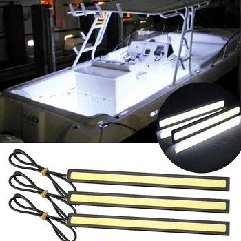 3x Grad Marin Barca de Lumină Mari, Super Luminoase de 12 Volți Alb Rece LED Lumini de Curtoazie Universal 170*17*5mm 