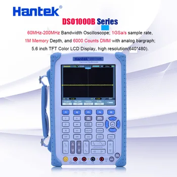 Hantek DSO1202B 2 Canale 200MHz 1GSa/s Digital Osciloscop Portabil 6000 De Capete de acuzare multimetru digital Analogic cu Bargraf DSO1102B DSO1062B 