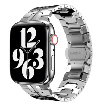 De lux din Oțel Inoxidabil Curea Pentru Apple watch band Serie SE/6/5/4/3/2 38mm 42mm Pentru iWatch 7 41mm 45mm Metal Afaceri Brățară 