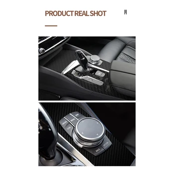 Masina Tapiterie Interior Folie de Protectie Decor 5D Fibra de Carbon de Vinil Autocolant pentru BMW Seria 5 G30 G31 2017-2020 