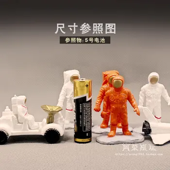 Model Figurina Mini Astronaut Mic Vehicul Spațial Rover Spațiu Nava DIY Realizate manual Model Figurine Jucarii Papusa Casa Decor