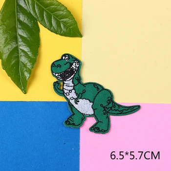 Kawaii Brodate Dinozaur Patch-uri de Fier Pe Cartoon Animal Appliqued Baieti Copii Jeans Paltoane Autocolante DIY Accesorii de Cusut 