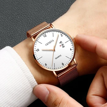 Ceasuri Barbati 2021 Faimosul Brand De Lux Pentru Bărbați Din Oțel Inoxidabil Plasă De Ceas Cu Calendar Bărbați Cuarț Ceas Relogio Masculino Bărbați Ceasuri De Mînă 