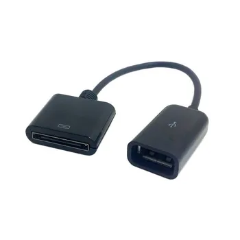1BUC 30-Pini de sex Feminin de sex Feminin USB de Date de Sincronizare Cablu de Încărcare Adaptor Pentru iPhone 4 4S Negru/Alb 