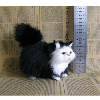 Simulare Pisica Animal Living, Birou, Mașină De Ornament Jucarie Pisica De Pluș Pisica Persana Statui Cat Ornament Pentru Home Decor Petrecere 
