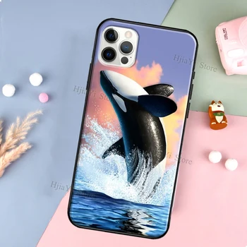Ucigaș Balena Orca Caz Moale Pentru iPhone 13 11 12 Pro Max Mini 6S 7 8 Plus SE 2020 XS Max X XR Telefon Coque 