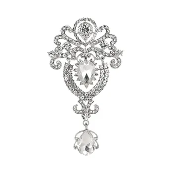 1BUC Design de Lux, Complet Coroana de Diamante Trofeu de Cristal Doamnelor Haina Brosa Bijuterii 