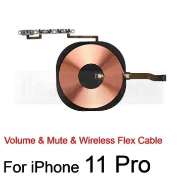 Putere Original Butoanele de Volum Mut de Încărcare Wireless Flash de Lumină Cablu Flex Pentru iPhone 11 Pro Max Power Flex Înlocuire 