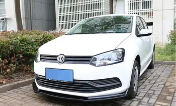 Pentru POLO Body kit eleron 2017-2018 Pentru Volkswagen POLO ABS Spate buza spoiler spate Bara fata Difuzor Barele de protecție Protector 