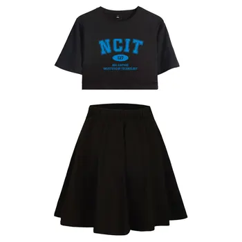 Trening NCIT 127 Treninguri Bumbac NCT Femei din Două Piese Set Sexy Top Scurt Mijlocul Talie pantaloni Scurți KPOP pentru NCT Fani 