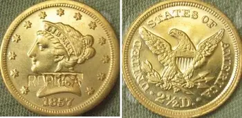 $2.5 Libertate de Aur 1857 copia monede