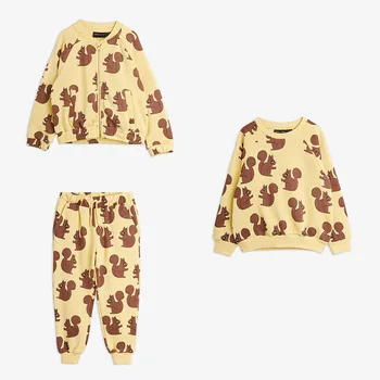 Băiețelul Haine 2021 Mini Sacou Jachete Pantaloni Costum Pentru Nou-Născuți Desene Animate Fete De Veveriță Hanorace Copii Uza Imbracaminte 