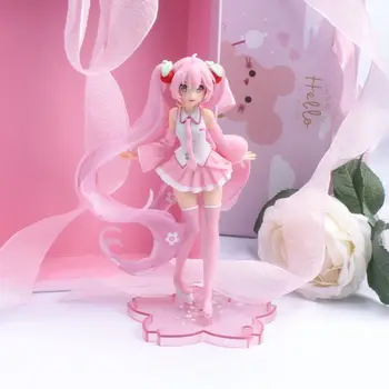 14cm figura anime Roz Papusa Jucărie Fata Material PVC Model de Păpușă Jucărie Cadou de Două-dimensional Roz Papusa 