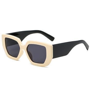Vintage Steampunk Lux Mare Cadru ochelari de Soare Barbati Femei Design de Brand de Moda Pătrat Ochelari de Soare Nuante Retro Ochelari de soare UV400
