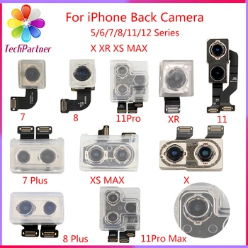 Testul Original Spate Camera din Spate Pentru iphone 5S 6s 7 8 plus Camera Spate Principal Obiectiv Cablu Flex Camera Pentru iphone 11 12 X XR XS MAX