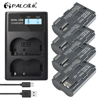 PALO 7.4 v 2650mah BP-511A, BP-511, BP 511 511A BP511 BP511A Baterie + LCD USB Incarcator pentru Canon EOS 40D 300D 5D 20D 30D 50D Camera 