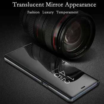 Smart Mirror View Flip case Pentru Huawei Honor 20 Honor20 YAL-L21 YAL L21 Lux fundas original Magnetic pe Piele Capacul Telefonului 