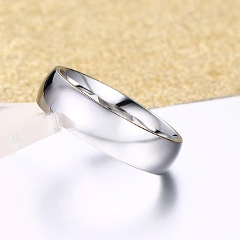 Simplu, Clasic de Inel de Nunta pentru Bărbați și Femei de Aur / Albastru / Argintiu Culoare din Oțel Inoxidabil Bijuterii Cadou de Ziua 6mm