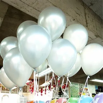 10buc/lot 1, 5 g, Argint Latex Balon Gonflabil baloane Petrecere de Nunta de Decorare Ziua de nastere Copil de Partid Float Baloane, Jucării pentru Copii 