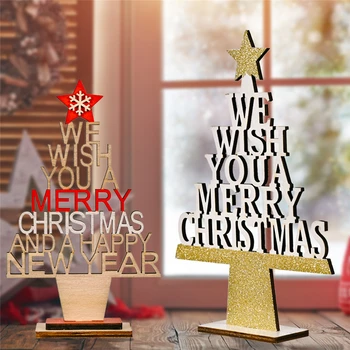 Crăciun Noel-Crăciun Fericit Pandantiv din Lemn Ornamente pentru Pomul de Crăciun Decoratiuni pentru Casa Noel Navidad Decor de Anul Nou Cadouri 2022 