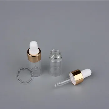 100buc en-Gros 3ml Mini Sticlă Transparentă Ulei Esențial 3g/Flacon Flacon Cu Picurator Reîncărcabile Parfum de Eșantionare Borcan de Ambalare 