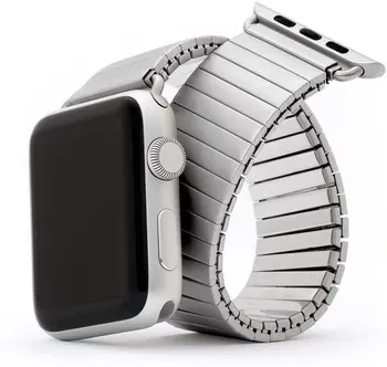 Elastic din Oțel Inoxidabil Curea Pentru Apple Watch Curea SE 7 6 5 4 Bratara Pentru Apple Watch Band 44mm 42mm 45mm 41mm 38mm 40mm 