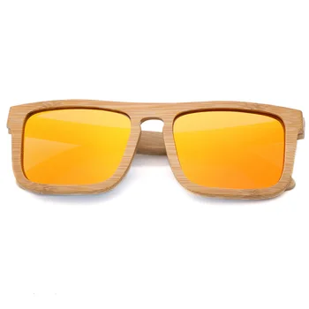 Naturale de Bambus, Lemn Originale Ochelari de Soare 2021 Epocă Polarizat ochelari de Soare pentru Femei Barbati Design Retro Cadru Pătrat 