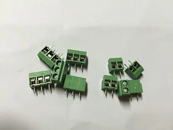 FIERBINTE 50pcs 2PIN 3Pin Șurub Green PCB Terminal Bloc de conectare cu Pas 5mm cu cutie
