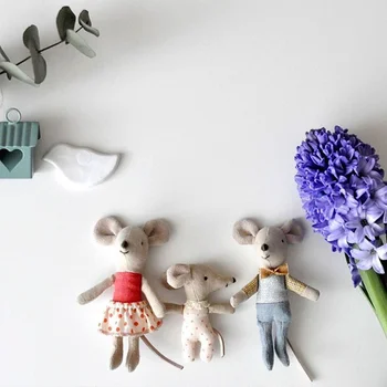 Papusa Lenjerie De Pat Mouse-Ul Manual Mini Circ Bumbac Clovn Bunny Pânză Confort Jucarii Pentru Copii, Cadouri Accesorii De Mobilier 