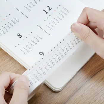 2 buc Data Calendar Săptămână Bandă Washi Planificator de Bandă de Mascare Jurnalul Consumabile Scrapbooking Hârtie Staționare 