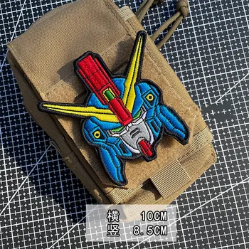 Anime Mobile Suit Gundam Serie de Broderii Fine Insigna Militar Tactic Războinic Insigna DIY Velcro Patch-uri Pentru a Decora Îmbrăcăminte 
