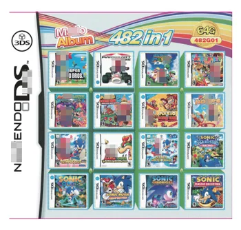 482 Jocuri in 1 NDS Joc Pack Card Mariod Album Video Cartuș Joc Consola Card de Compilare pentru DS 2DS, 3DS New3DS XL