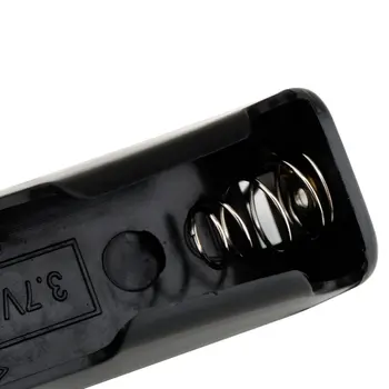Dimensiunea portabil din material Plastic Depozitarea Bateriei Cutie de Caz Suport pentru 1 x 18650 Baterie Negru cu 6 Inch firelor Accesoriu Negru