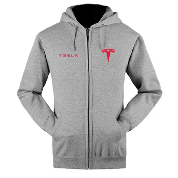 De primăvară de Moda Toamna Tesla Logo cu Fermoar Bluze Haina Personalizate Magazin 4S cu Fermoar Hanorac Jacheta 