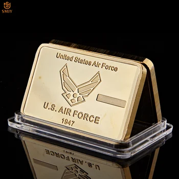 1974 statele UNITE ale americii Air Force Arme F-16 Fighting Falcon Placat cu Aur Provocare Militară Lingouri de Metal Bara de Colectare Pentru Cadouri 