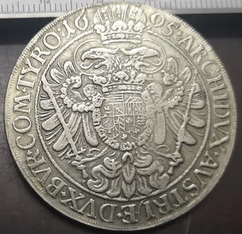 1695 Ungaria 1 mai înalt - I. Lipót Leopold I COPIA placat cu argint monede 