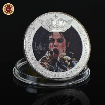 WR 2019 Noi Sosesc Michael Jackson din Metal Placat cu Argint Monede Fanii de Suveniruri Colorate NE Cântăreață Pop Moneda de Colectie 