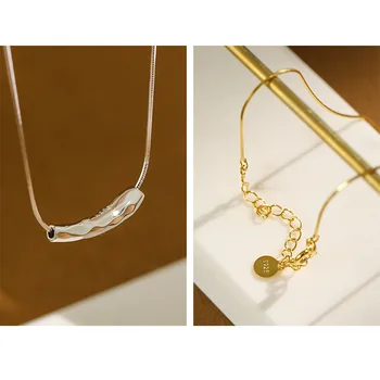 S ' STEEL Geometrice Coliere Argint 925 Pentru Femei Designer coreean Minimalist Pandantive Lanț Colier Joyas Bijuterii Fine 