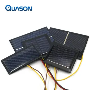 Mini panou Solar de 0.5 V 1V 2V 3V 4V 5V 80MA 100MA 120MA 130MA 160MA Celule Solare Pentru diy încărcător Solar 