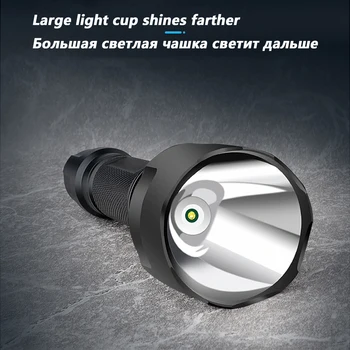 Noi XHP50 Lanterna LED-uri Lanterna C8 5 Modul XM-L2 T6 Q5 de Mare Putere Lampa Lumina Super-Luminos Lumină Led-uri Portabile pentru Camping pescuit 