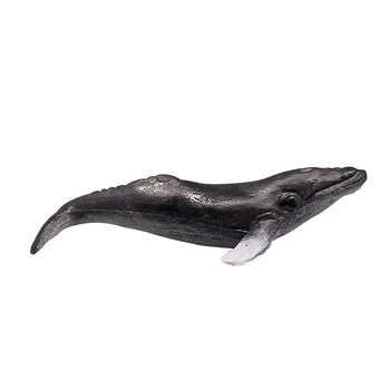 Miniatura Sea World Model Animal Acvariu Rezervor De Pește Accesorii Decor De Morun Cu Cocoașă, Balena Rechin De Ocean Papusa Figurina Jucarii 