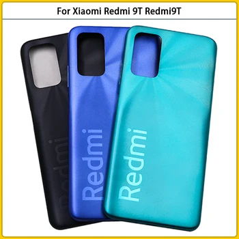 Nou Pentru Xiaomi Redmi 9T Plastic Baterie Capac Spate Panou Ușă din Spate Pentru Redmi9T Carcasă Baterie de Caz Cu Butonul de Volum Înlocui 
