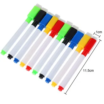 5pcs Magnetice Whiteboard Marker Tablă Albă Erasable Pen Bine Peniță Pix cu Radiera Cauciuc Magnetic Stilou Perie Magneți de Frigider