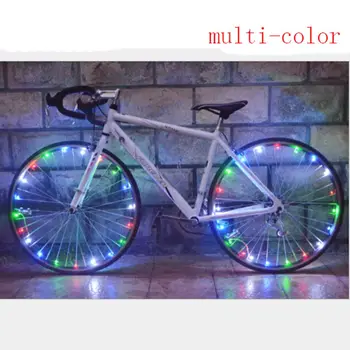 20 LED Biciclete Lumina Ciclism Rim Lumini LED Roata Vorbit Benzi Lămpi de Siguranță lampa de control String 