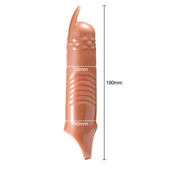 Reutilizabile Marirea Penisului Maneca Inele Penis Extender Penis De Silicon Prezervativ Jucărie Sexuală Pentru Bărbați Inel De Penis Marire Penis Atașament 